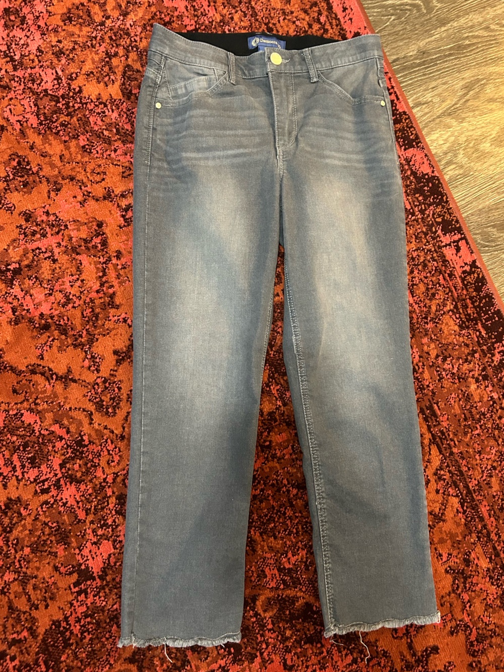 Democracy Ab Solution Size 8 Classic Women's Gray Stretch Jeans